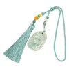 Tassel Pendant Chinese Zodiac Pattern DIY Porcelain Beads Light Weight