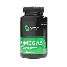 Omegas | Omega-3 EPA & DHA | Soporte cardiovascular, cerebral y visual | 60 cápsulas de 500 mg