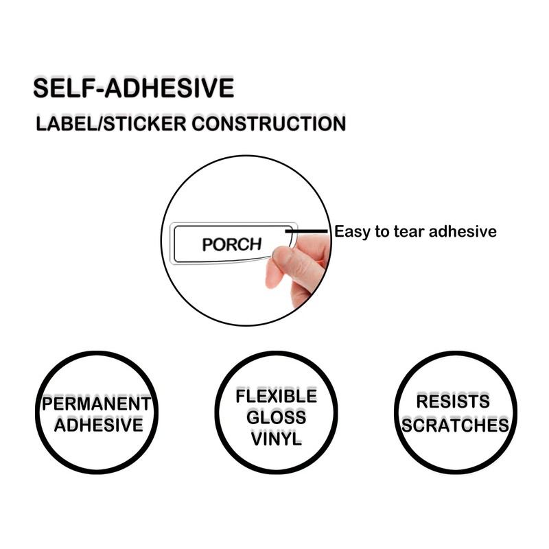 Light Switch Label Waterproof Electric Breaker Panel Label Blank Switch