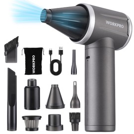 WORKPRO Electric Air Duster 120000 RPM Brushless Compressed Air Blower w/4-Gears
