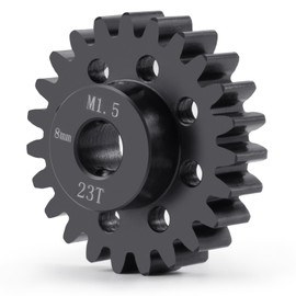 BRKRC Mod 1.5 8mm Bore Motor Gears 22T-30T Steel Pinion Gear for 1:5 X Maxx 6S / X Maxx 8S / XRT 1/6 8S Monster 4WD 1/10 E-REVO Truck Upgrades (23T)