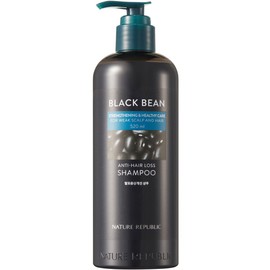 Nature Republic Black Bean Hair Loss Symptom Relief Shampoo 520ml x 1 / 네이처리퍼블릭 블랙빈 탈모 증상 완화 샴푸 520ml 1개