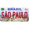 Sao Paulo Brazil Aluminum Novelty Car License Plate
