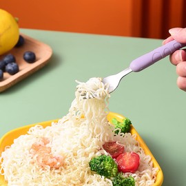 Baby Cutlery, WitBicg Baby Cutlery Set, Learning Spoon, Children's Cutlery, Baby Spoon Eat Yourself, Children's Spoons That Eat Yourself, with Travel Carry Bag, BPA-Free (Giraffe-B)