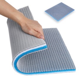 Wewounyl Aquarium Filter Sponge Pad 15.75x11.81 Inch for Freshwater and Saltwater Aquarium Filter Media, High Density Cuttable Multi-Layer Filter Floss for Pond, Aquarium Accessories (2 Pcs)