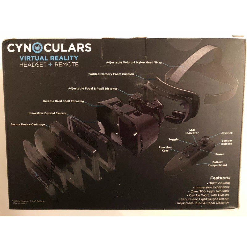 Hype Cynoculars Virtual Reality Headset and Wireless Remote