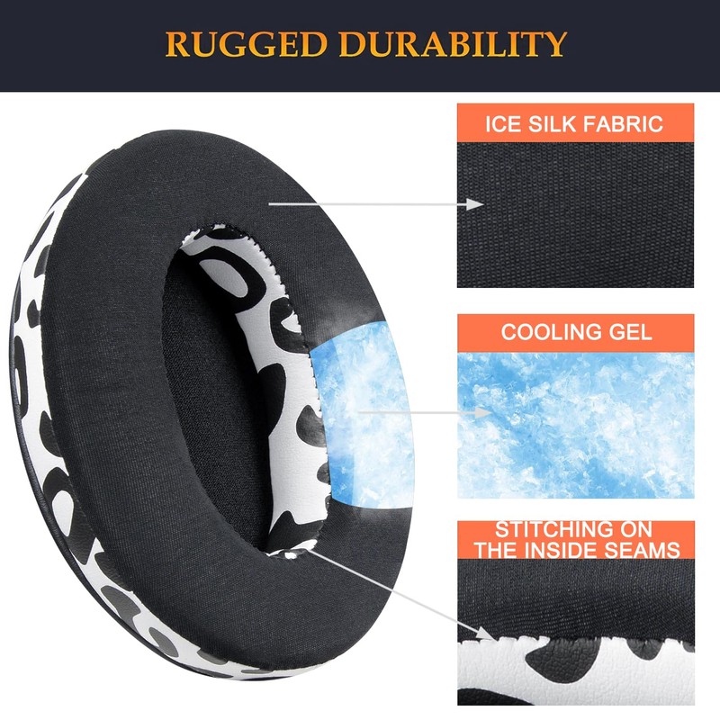 SOULWIT Cooling Gel Replacement Earpad for Audio-Technica ATH M50X/M40X, HyperX