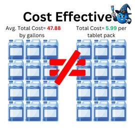 Window Wizard 12 Tablets Car Windshield Washer Fluid Concentrated Tablets Solid Windshield Wiper Tablet for Car Room Kitchen Window Glass Cleaning