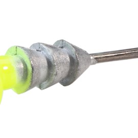 Berkley Fusion19 Hybrid Jighead, Chartreuse, Size 1/0 Hook, 1/8 oz, Sticky Sharp Hook Point, Conical Bait-Keeper, High-Def Details and Realistic 3D Eye