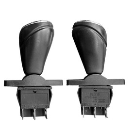 2Pcs weelye Children's Electric Cars Automatic Reset Joystick Toy Bumper Car Forward Reverse Switch,for Cocomelon Toys Rotate 360 Degrees Toy Car Push Rod Shift Repalcement Parts for Ride on Toys