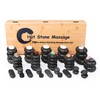 Master Massage 70-Piece Deluxe Hot Stone Therapy Kit – Black