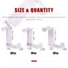 Hilitchi 15Pcs 3 Sizes Stainless Steel Over The Door Hook