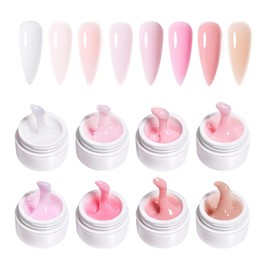 GZSYY Builder Gel for Gel Nails Builder Gel 8 Pieces Natural Nail Reinforcement