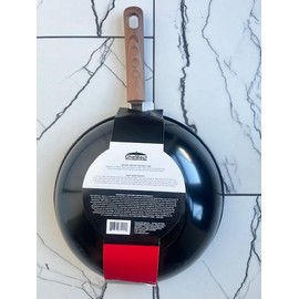 CHEFELECT Non-Stick Carbon Steel Wok, 12 inches, Black