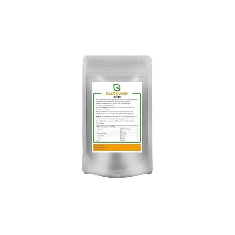 100 g Inositol Powder Sweetener Buxtrade Vegetarian Vitamin B8