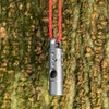 Boundless Voyage Titanium Whistle Emergency Survival Safety Whistles with Lanyard