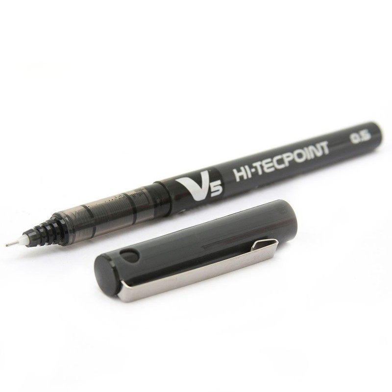 Pilot V5 Liquid Ink Rollerball 0.5 mm Tip (Single Pen)