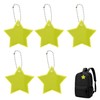 CAPASTEC Reflective Key Holder, Reflector, Key Ring, Star Shape, Reflector,