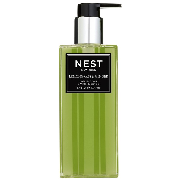 NEST Fragrances Lemongrass & Ginger Liquid Hand Soap, 10 Fl Oz