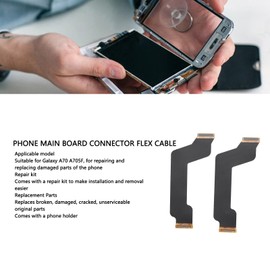 Motherboard Connector Flex Cable for Galaxy A70 A705F, 2pcs PCB Mainboard Connector Flex Ribbon Cable, Phone Connector Flex Cable, with Complete Tool Kit