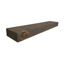 Joel's Antiques | 42 Inch Floating Shelves for Wall | Made of Natural Wood and Easy Install | Heavy Duty Rustic Book Shelves | Perfect for Bathroom, Kitchen, Living Room | Grey 42x7x3 Inches