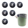 6 Pcs Black Trash Bag Holder - Reusable Trash Liner