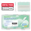 RAZOKO Soft Interdental Brushes Original, Dental Picks for Cleaning Teeth,