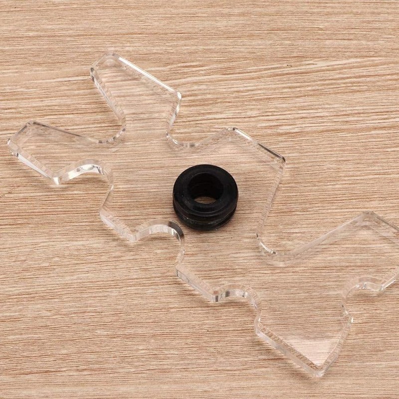 Toddmomy 2pcs Plastic Pool Cue Bridge Head Wall Shelf Brackets,