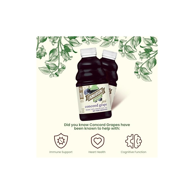 R.W. Knudsen Organic Just Concord Grape Juice, 32 fl oz