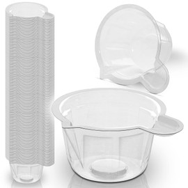 200pcs – RE-GEN 40ml Plastic Measuring Cups Fluid Mixing Dispensing Pots with Handle | Ideal for Dispensing, Mixing, Pouring, Paint, Epoxy Resin, Oils, Liquids, DIY, Arts & Crafts, Lab