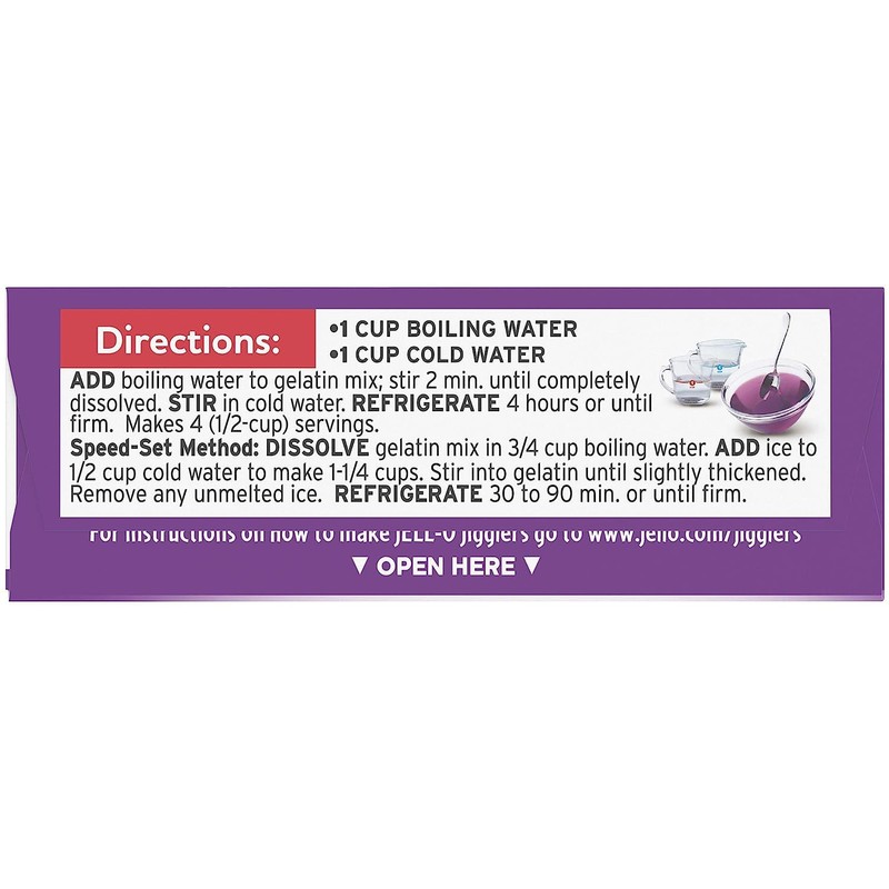 Jell-o, Gelatin Dessert, Grape (Pack of 2)