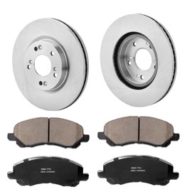 MOTOOS Front Brake Rotors and Ceramic Pads Replacement for Honda Accord Element 2003-2017 Compatible with Honda CIVIC CR-V CR-Z 2013-2018 Fit for Acura ILX 2014-2015