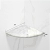9'' Natural Marble Corner Shower Shelf for Bathroom, Marble Corner
