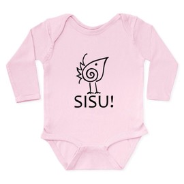 CafePress SISU! Baby Onesie Longsleeves Unisex Long Sleeve Baby Bodysuit Infant Romper Petal Pink