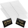 XSMYXSY 20 Pack Acrylic Photo Frames 3x 5 Inches Clear