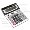 HIHUHEN Large Electronic Calculator Counter Solar & Battery Power 12