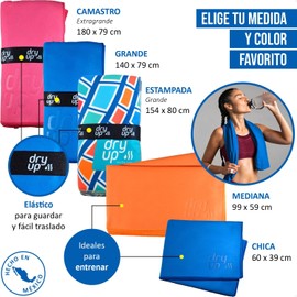 DRYME Toalla Premium de Microfibra Deportiva Ultra Absorbente Secado Rápido Ligera y Portatil para Gym Natación Yoga Playa Diferentes Modelos y Tamaños (Azul Indigo, Grande (140 x 78 cm))