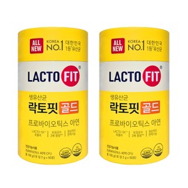 Lactopit Raw Lactobacillus Gold 5X 2g x 50 packets (100 days worth) 2 cans (HI) / 락토핏 생유산균 골드 5X 2g x 50포 (100일분) 2통 (HI)