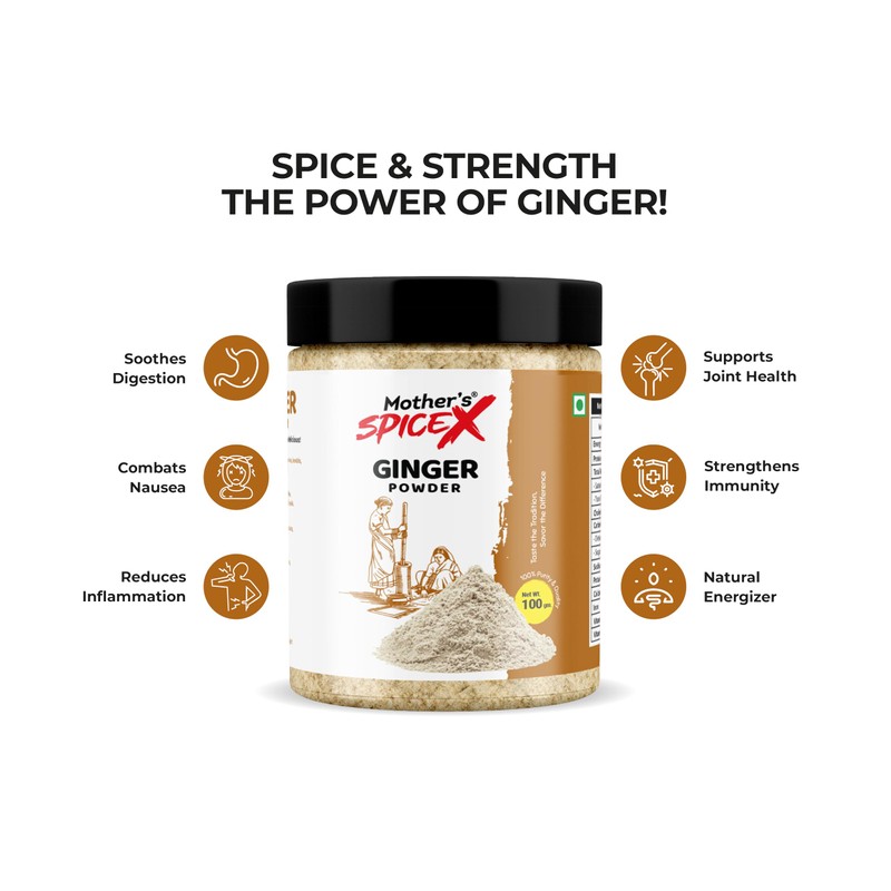 Ginger Powder – 100% Pure Ground Ginger Root, Non-GMO, Gluten-Free,