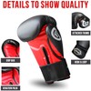 Farabi Boxing Gloves for Training Punching Sparring (Black Dragon, 10-oz)