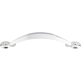Top Knobs M1904 Dakota Collection 3.75 Inch Angle Cabinet Pull, Polished Chrome Finish