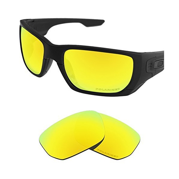 Tintart Performance Lenses Compatible with Oakley Style Switch Polarized Etched-Golden