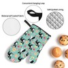 Florals Boston Terrier Dogs Oven Mitts and Pot Holders Heat