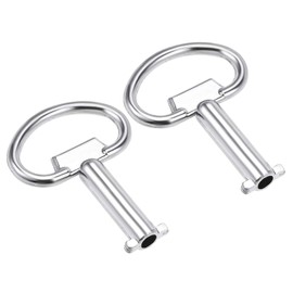 LKTFATD Electrical Cabinet Key 5.5mm Hole Zinc Alloy Water Meter Box Safety Key 2Pcs