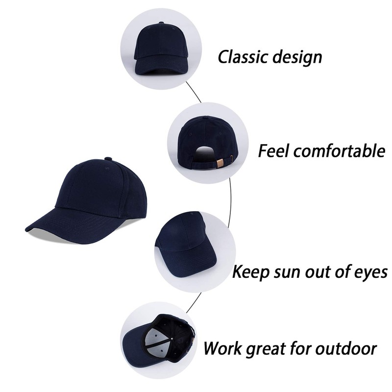 LANGZHEN Gorra de béisbol ajustable para niños de 100% algodón,