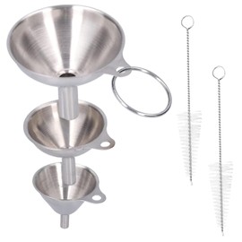 3pcs Funnel Set – Stainless Steel Funnels for Kitchen Use, Ideal for Liquids, Powders, and Spices