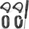TIMULTI Titanium Keychain Keyring Carabiner Connecting Mini Hook Quick Release