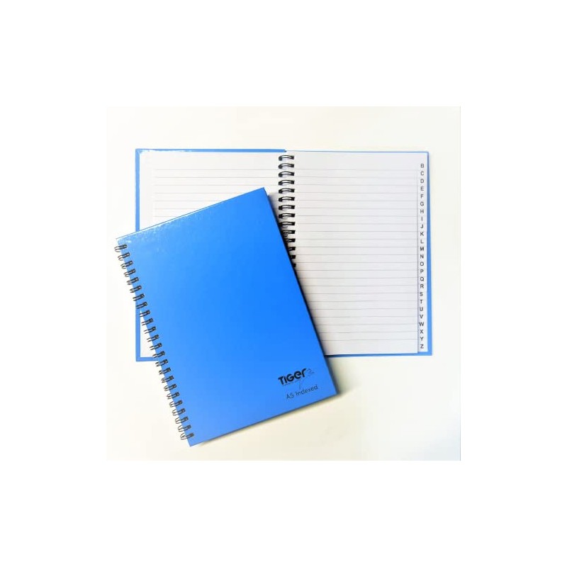 Tiger Index A-Z Twinwire A5 Notebook