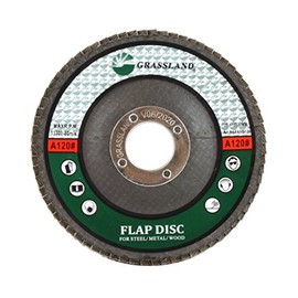 HARRI ABRASIVES Sanding Disc, Aluminium Oxide Flap Disc, Grinding Wheel 4-1/2" x 7/8" 120 Grit - T29 (Pack of 5)