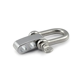 Ganzoo Mini Shackle Set Made of Stainless Steel, Silver, Pack of 3, Size S, 4 mm Shackle Thickness, Opening 17 x 8 mm, Screw Cap with Screw Cap and Good Grip as Connector for Paracord Bracelet and Cord